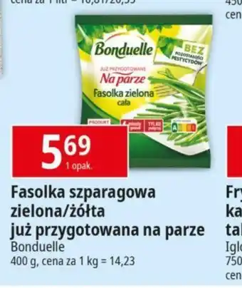 E.Leclerc Bonduelle Fasolka szparagowa zielona/żółta już przygotowana na parze 400g oferta