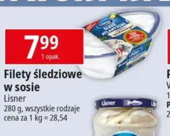 E.Leclerc Lisner Filety śledziowe w sosie 280g oferta