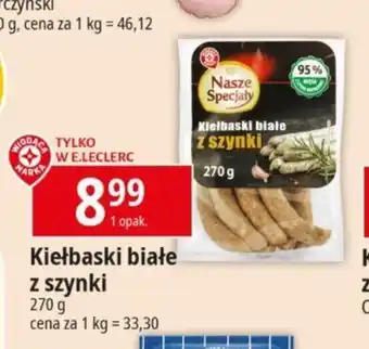 E.Leclerc Kiełbaski białe z szynki 270g oferta