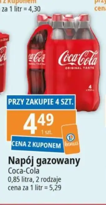 E.Leclerc Coca-cola Napój gazowany 0,85l oferta