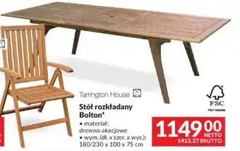 Makro Stół rozkładany Bolton, 180/230 x 100 x 75 cm oferta