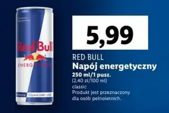 Lidl RED BULL Napój energetyczny 250ml oferta