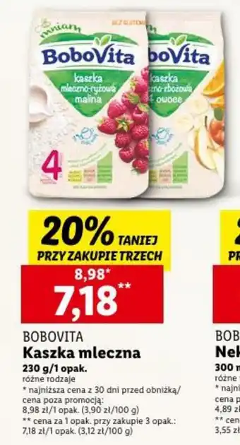 Lidl BOBOVITA Kaszka mleczna 230g oferta