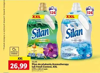 Lidl SILAN Płyn do płukania Aromatherapy lub Fresh Control, XXL 2,772l, 2,86l oferta