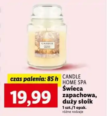 Lidl CANDLE HOME SPA Świeca zapachowa, duży słoik 1szt oferta