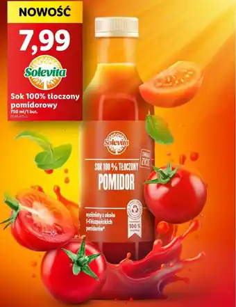 Lidl Solevita Sok 100% tłoczony pomidorowy 750 ml oferta