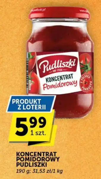 Groszek KONCENTRAT POMIDOROWY PUDLISZKI 190 g oferta