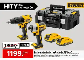 Leroy Merlin Zestaw wkrętarka + zakrętarka DEWALT oferta