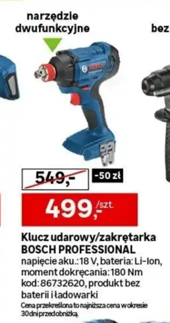 Leroy Merlin Klucz udarowy/zakrętarka BOSCH PROFESSIONAL oferta