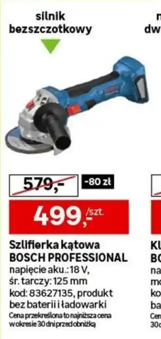 Leroy Merlin Szlifierka kątowa BOSCH PROFESSIONAL oferta