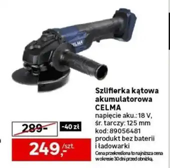 Leroy Merlin Szlifierka kątowa akumulatorowa CELMA oferta