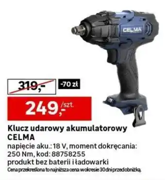 Klucz udarowy akumulatorowy CELMA