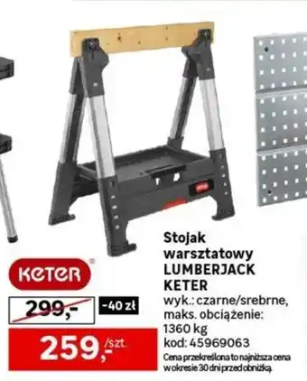 Leroy Merlin Stojak warsztatowy LUMBERJACK KETER oferta
