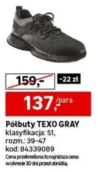 Leroy Merlin Półbuty TEXO GRAY oferta
