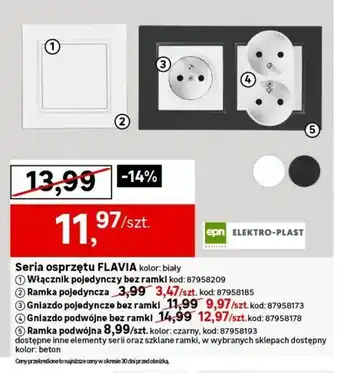 Leroy Merlin Seria osprzętu FLAVIA oferta