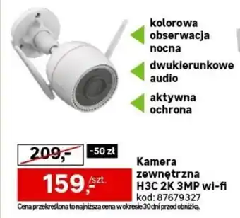 Leroy Merlin Kamera zewnętrzna H3C 2K 3MP wi-fi oferta
