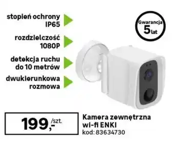 Leroy Merlin Kamera zewnętrzna wi-fi ENKI oferta