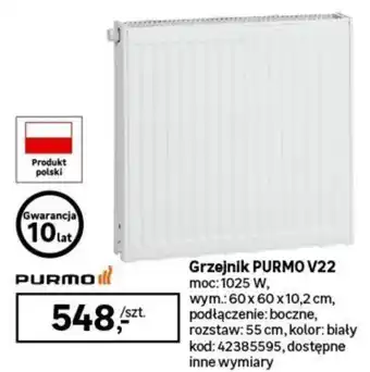 Leroy Merlin Grzejnik PURMO V22 oferta