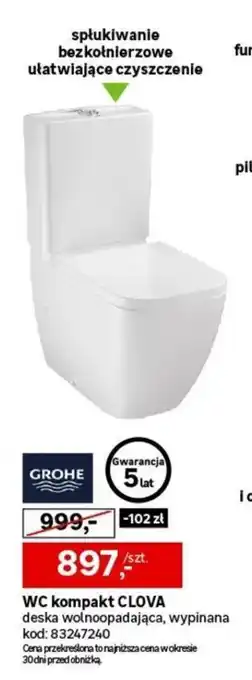 Leroy Merlin WC kompakt CLOVA oferta