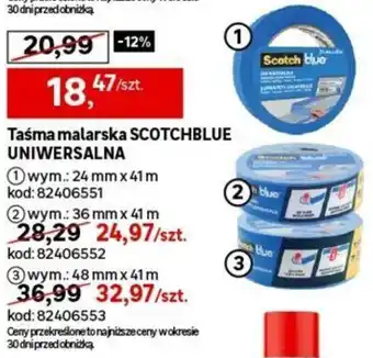 Leroy Merlin Taśma malarska SCOTCHBLUE UNIWERSALNA oferta