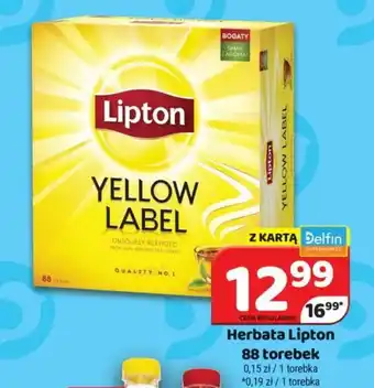 Delfin Herbata Lipton 88 torebek oferta