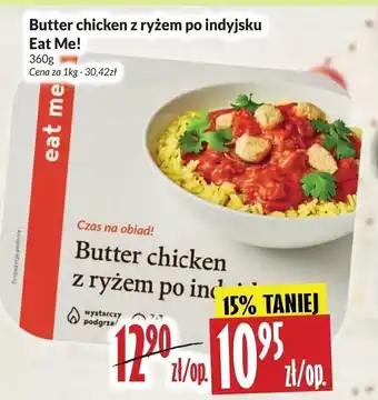 Hala Wola Butter chicken z ryżem po indyjsku Eat Me! 360g oferta