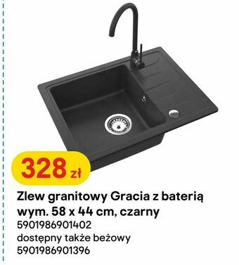 Castorama Zlew granitowy Gracia z baterią oferta