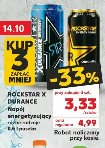 Kaufland ROCKSTAR X DURANCE Napój energetyzujący oferta