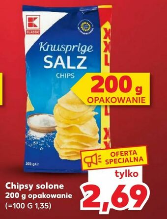 Kaufland Chipsy solone oferta