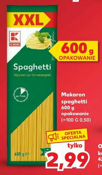 Kaufland Makaron spaghetti oferta