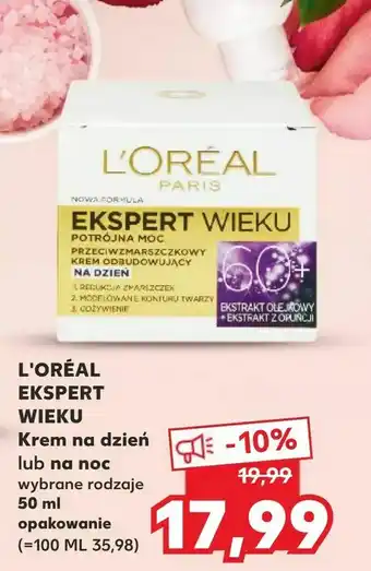 Kaufland L'ORÉAL EKSPERT WIEKU Krem na dzień lub na noc oferta