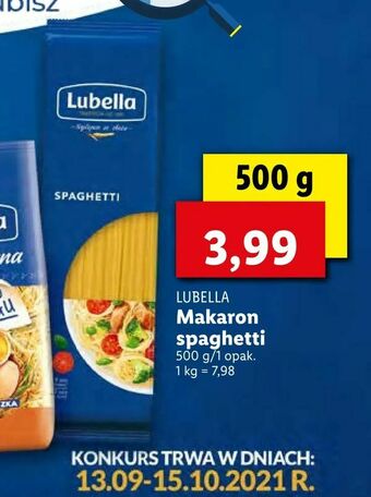 Lidl Makaron spaghetti oferta