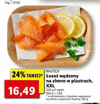 Lidl Łosoś wędzony na zimno w plastrach, XXL oferta