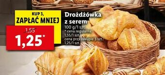Lidl Drożdżówka z serem oferta