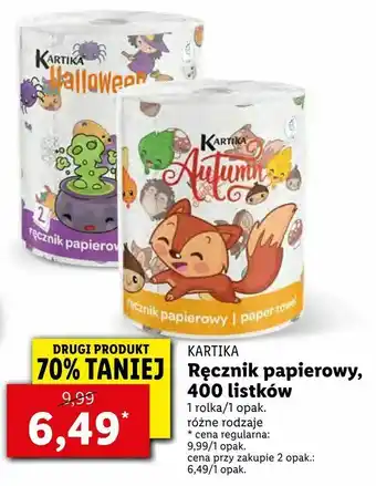 Lidl Ręcznik papierowy 400 listków oferta