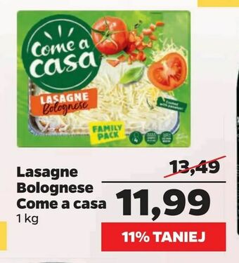 Netto Lasagne Bolognese Come a casa oferta