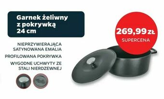 Netto Garnek żeliwny z pokrywką 24 cm oferta