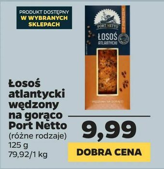 Łosoś atlantycki wędzony na gorąco Port Netto