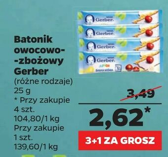 Netto Batonik owocowo-zbożowy Gerber oferta