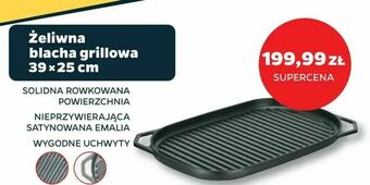 Netto Żeliwna blacha grillowa 39 × 25 cm oferta