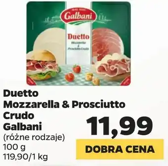 Netto Duetto Mozzarella & Prosciutto Crudo Galbani oferta