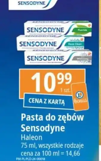 E.Leclerc Pasta do zębów Sensodyne 75 ml oferta