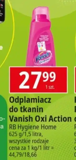 E.Leclerc Odplamiacz do tkanin Vanish Oxi Action oferta