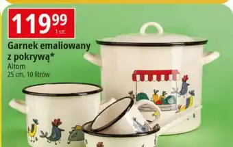 E.Leclerc Garnek emaliowany z pokrywą 1 szt. oferta