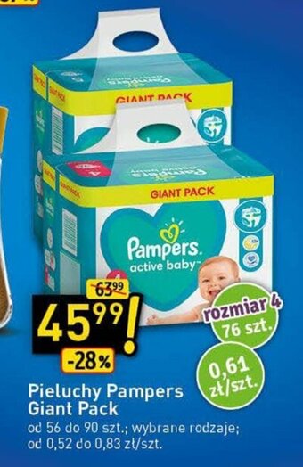 Stokrotka Pieluchy Pampers Giant Pack oferta