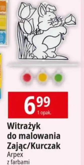E.Leclerc Witrażyk do malowania Zając/Kurczak oferta