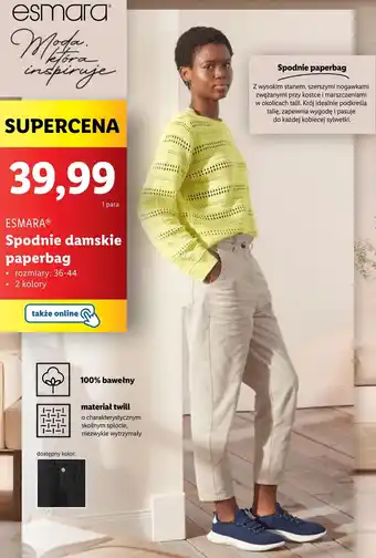 Lidl Spodnie damskie Esmara oferta