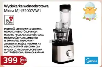 Kakto Wyciskarka wolnoobrotowa Midea oferta