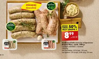Biedronka Kiełbasa biała Kraina Mięs oferta