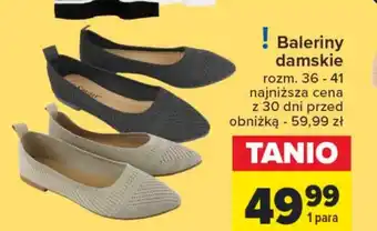 Carrefour Baleriny damskie oferta